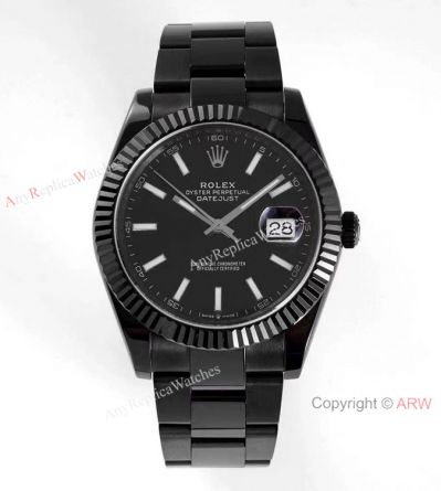 VR-Factory AAA Replica Rolex Datejust II Black Venom Watch 41mm Black Dial